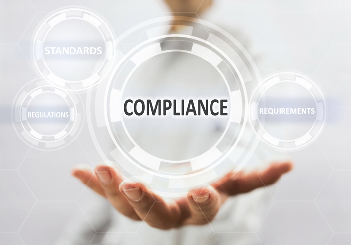 Compliance Concept On Virtual Screen